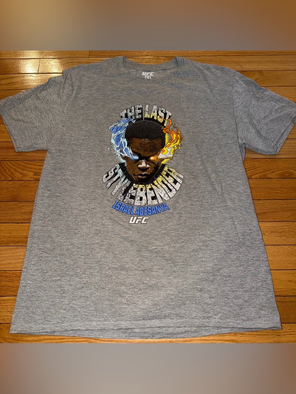 UFC Israel Adesanya "The Last' "Stylebender" UFC Gray T-Shirt Men's XL